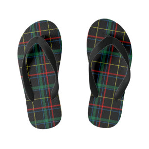 Enfants tongs écossais plaid