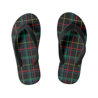 Enfants tongs écossais plaid
