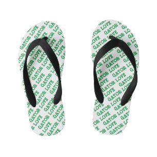 Enfants Tongs Gator Love Carreaux Verts