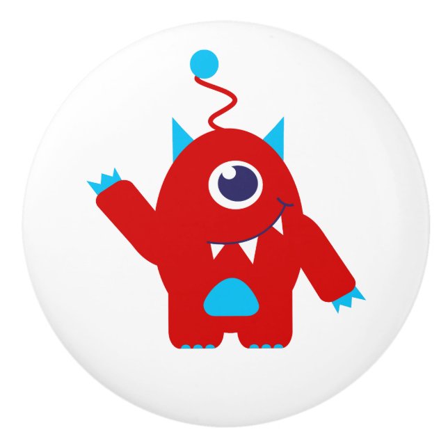 Enfants un oeil alien dessiner ou poignée de porte (Devant)