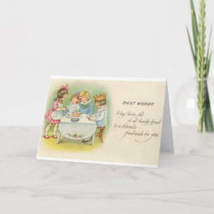Enfants victoriens Carte d'anniversaire