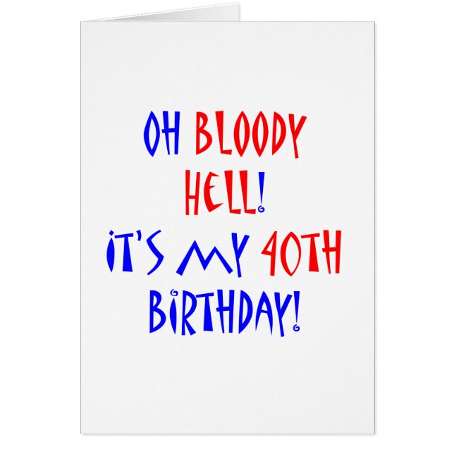 Enfer 40 sanglant (Devant)