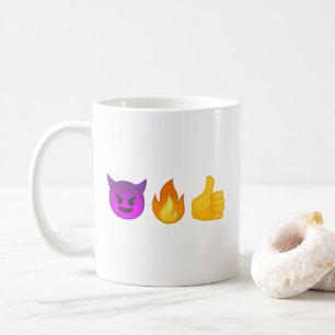 Enfer ouais ! tasse de café de  Personalized Emoji