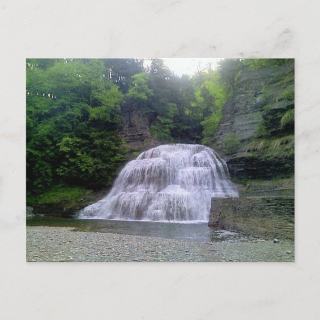 Enfield Glen fällt in Ithaca, NY Postcard Postkarte (Vorderseite)