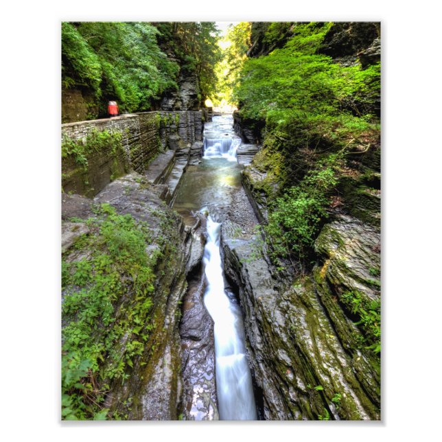 Enfield Glen, Robert Treman Staat Park, New York Fotodruck (Vorne)