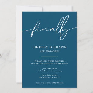 Enfin Fiançailles Mariage Faire-part et Invitation