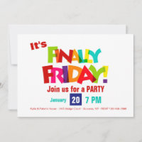 Enfin Invitations Vendredi