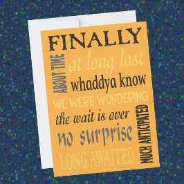 Enfin Mariés Invitation drôle d'après-mariage