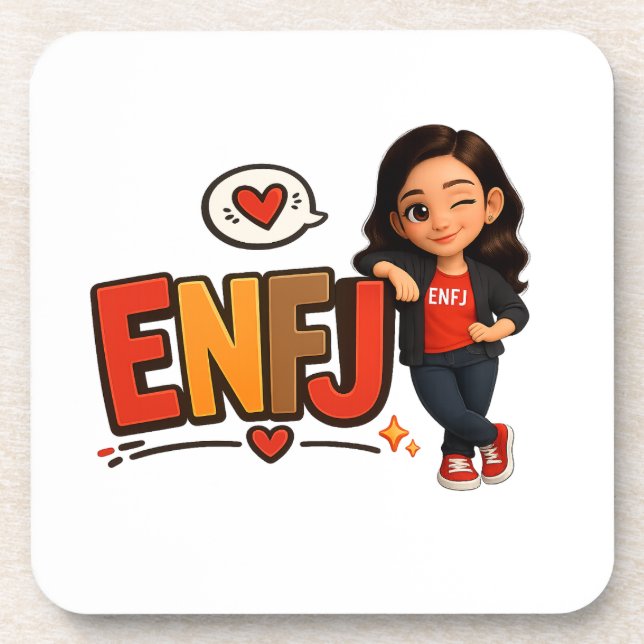 ENFJ GETRÄNKEUNTERSETZER (Vorderseite)