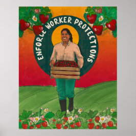 "Enforce Worker Protected" Poster by emitxin