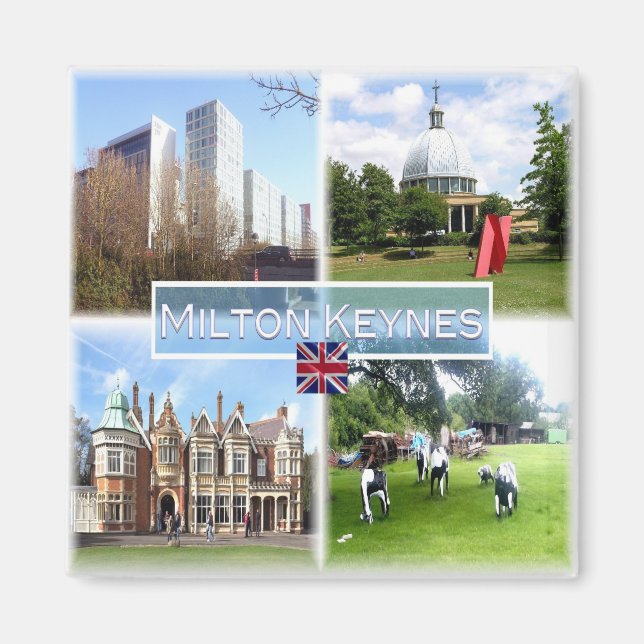 ENG011 MILTON WADEN, Hub, England, Kühlschrank Magnet (Vorne)