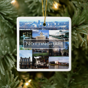 ENG021 NOTTINGHAM, England, Europa, Kühlschrankmag Keramikornament