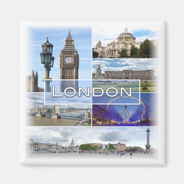 ENG025 LONDON, Big Ben, Westminster, Kühlschrank Magnet (Vorne)
