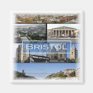 ENG030 BRISTOL, England, Europa, Kühlschrank Magnet