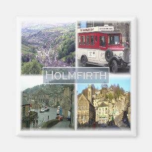 ENG046 HOLMFIRTH, Yorkshire, England, Kühlschrank Magnet