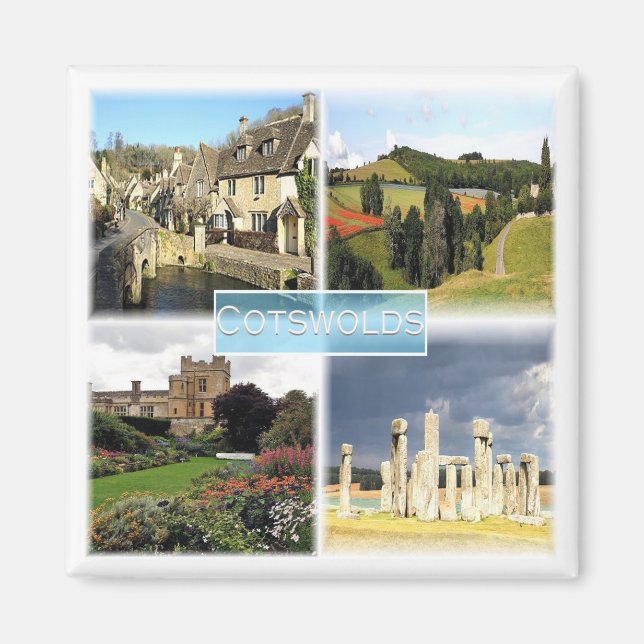 ENG049 COTSWOLDS, England, Europa, Kühlschrank Magnet (Vorne)