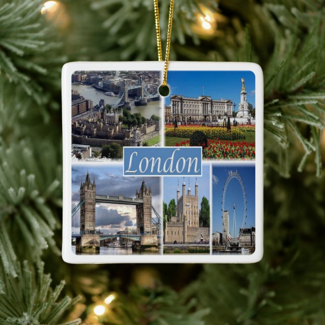 ENG056 LONDON, England, Keramikornament (Baum)