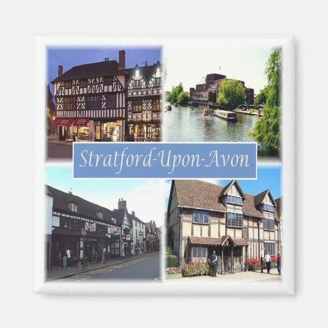 ENG060 STRATFORD UPON AVON, England, Europa, Kühls Magnet (Vorne)