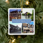ENG060 STRATFORD UPON AVON, England Europe, Keramikornament<br><div class="desc">Hier finden Sie das Andenken Ihres Urlaubs. Diese Kategorie enthält Keramik Ornament von vielen Orten in Europa. (ENG060 STRATFORD UPON AVON, England Europe, Keramik Ornament). Erleben Sie Freunde und Verwandte mit den einzigartigen Souvenirs von Ihrer großartigen Reise. Probier uns! #LeoPepeDesign - - Stratford-upon-avon, Schaf-Straße Fluss avon, Cafés und Restaurants, Shakespeare...</div>