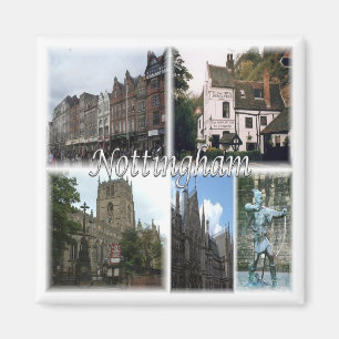 ENG067 NOTTINGHAM, England, Europa, Kühlschrank Magnet