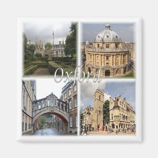 ENG068 OXFORD, England, Europa, Kühlschrank Magnet (Vorne)