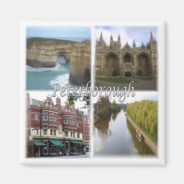 ENG072 PETERBOROUGH, England, Kühlschrank Magnet (Vorne)