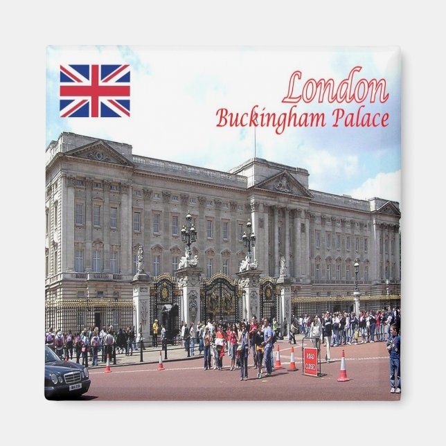 ENG091 LONDON BUCKINGHAM PALACE, Kühlschrank Magnet (Vorne)
