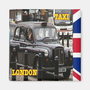 ENG094 LONDON BLACK CAP TAXI, Kühlschrank Magnet