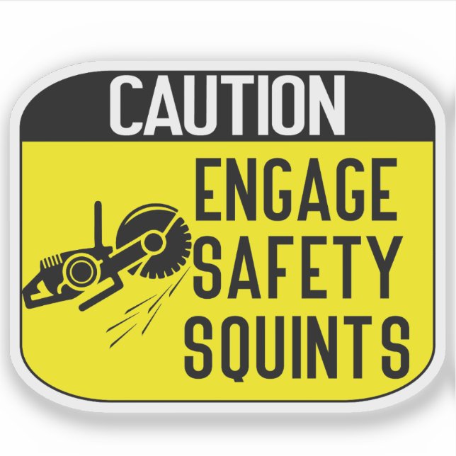 engage Safety Squints Aufkleber (Vorderseite)