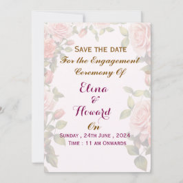 Engagement Ceremony Invitations  Einladung