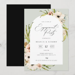 Engagement der botanischen Forest Floral Frame Par Einladung