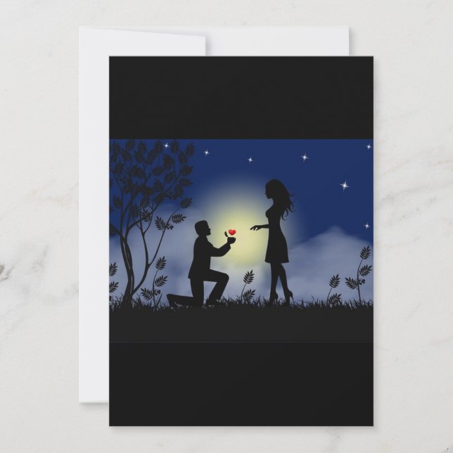 Engagement Partei, Einladungskarte ! (Vorderseite)