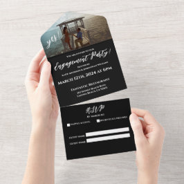 Engagement Partei-Foto-Gazebo und Dock Backdrop- All In One Einladung