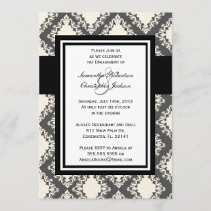 Engagement Party Elegante Hochzeit Einladung