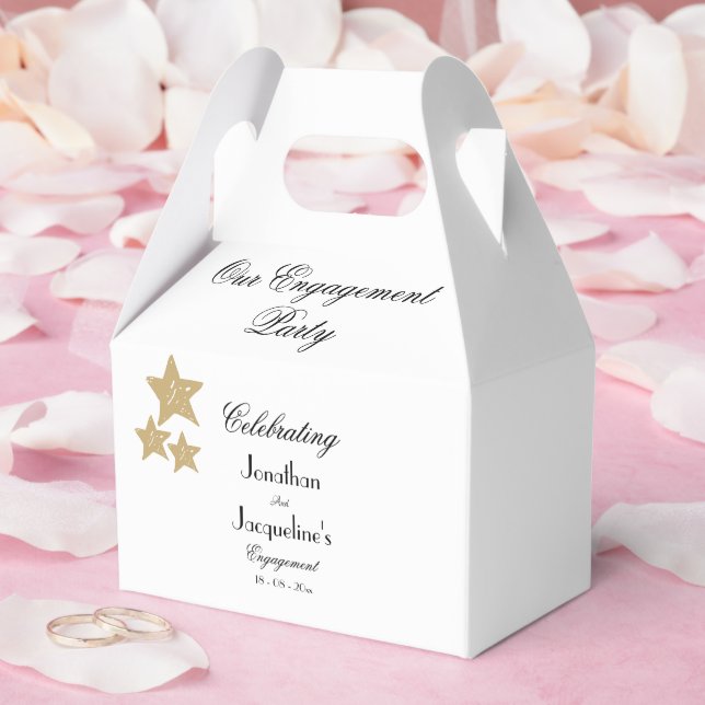 Engagement Party Geschenk Vielen Dank für Chic Scr Geschenkschachtel (Hochzeit)