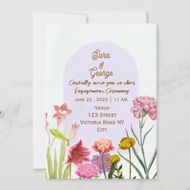 Engagement Party Invitations  Einladung (Vorderseite)