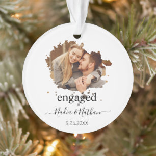 Engagemet Couple Portrait Verlobtes Geschenk maßge Ornament