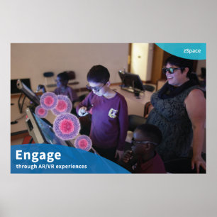 Engagieren Sie sich - zSpace Plakat, 24" x 6" Poster