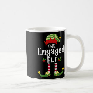 Engagierter Weihnachtself passendes Pyjama X-mas-P Kaffeetasse
