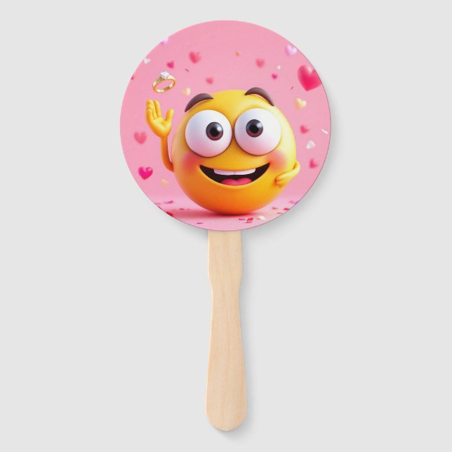 Engagiertes Emoji Fächer (Vorderseite)