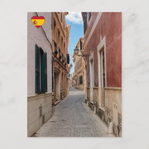 Enge Straße in Ciutadella - Menorca, Spanien Postkarte