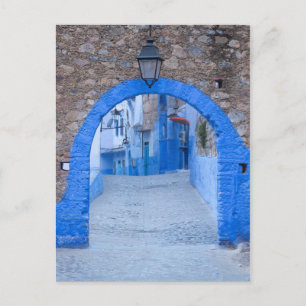 Enge Straße von Chefchaouen Postkarte