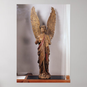 Engel, 1260-70, von der Kirche von Saudemont Poster