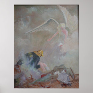 Engel am Arbeitsplatz Poster