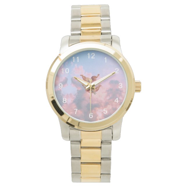 Engel am Himmel Armbanduhr (Vorderseite)