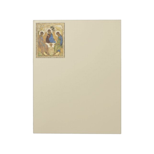 Engel am Mamre Trinity Notepad Notizblock (Rotiert)