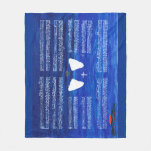 Engel an Arbeits-heilender Musik-Kunst Fleecedecke