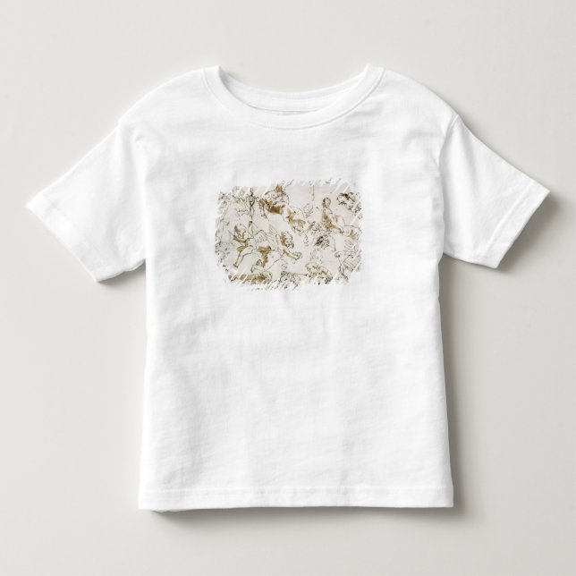Engel, Anfang des 18. Jahrhunderts (Feder- und Kleinkind T-shirt (Vorderseite)