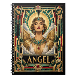 Engel, Art Deco Mythisch Notizblock