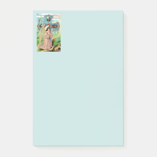Engel beim Gebet Post-it Klebezettel (Vorderseite)